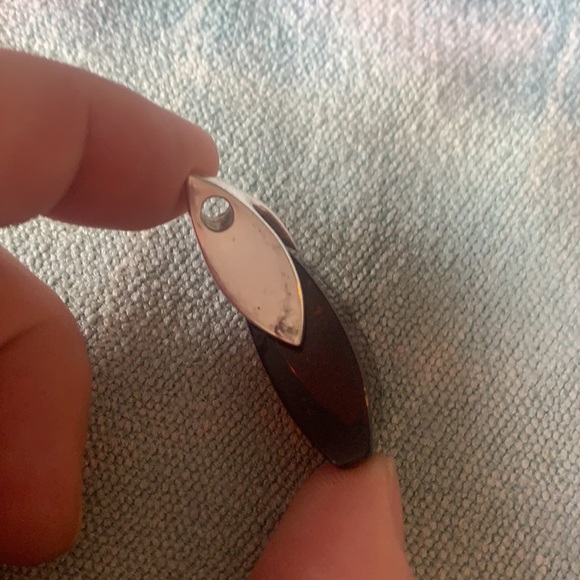 Amber and Sterling Silver Pendant - Picture 6 of 11